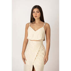 Textil Mulher T-shirts e Pólos Sahoco SH2501633G-7-1 Bege