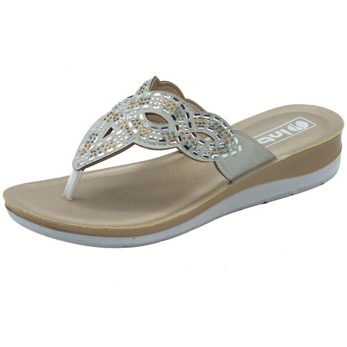 Sapatos Mulher Chinelos Inblu BV000044 Prata