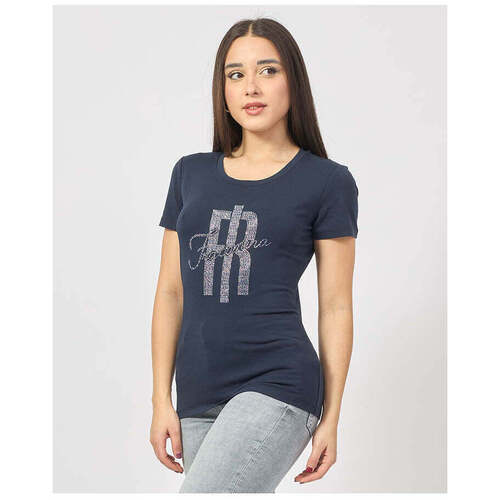 Textil Mulher T-shirts e Pólos Fracomina FP25ST3002J449N5-117-16-31 Azul