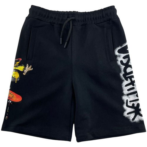 Textil Criança Shorts / Bermudas Disclaimer  Preto