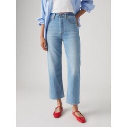Textil Mulher Calças de ganga Levi's 72693 0229 L.27 - RIBCAGE STRAIGHT ANKLE-COOL WINNER Azul