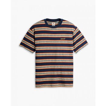 Levi's A0637 0090 - VINTAGE TEE-STRIPE PORRIDGE HEATHER