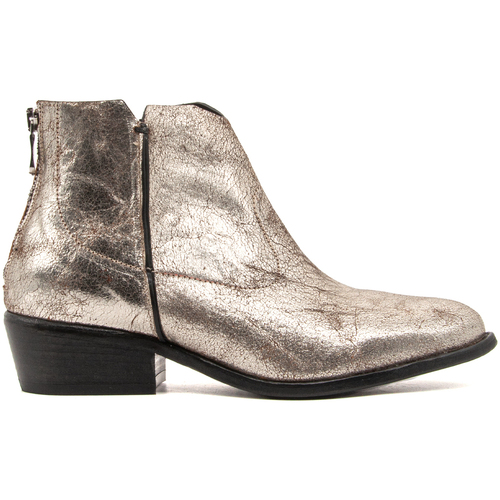 Sapatos Mulher Botas baixas Curiosite CURIOSITE 2717 LAMINATO Prata