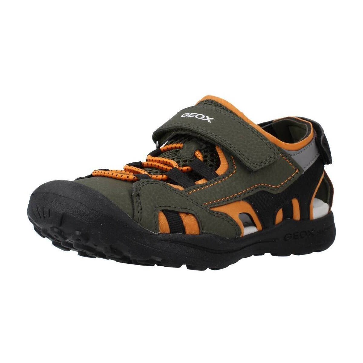 Sapatos Rapaz Sandálias Geox VANIETT BOY C Verde