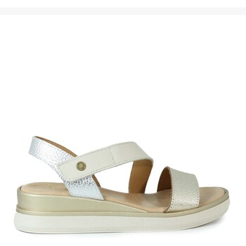 Sapatos Mulher Sandálias Aplauso SANDALIAS DE GEL METALIZADAS  14592 ORO Prata