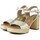 Sapatos Mulher Sandálias Aplauso SANDALIAS DE TACÓN EN PIEL  5732 ORO Ouro
