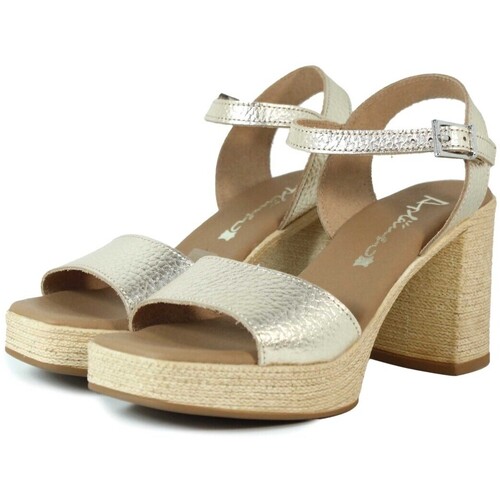 Aplauso SANDALIAS DE TACÓN EN PIEL  5732 ORO Ouro