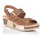 Sapatos Mulher Sandálias Interbios 5812 Castanho