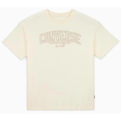 Textil Mulher T-shirts e Pólos Converse RETRO T SHIRT Branco