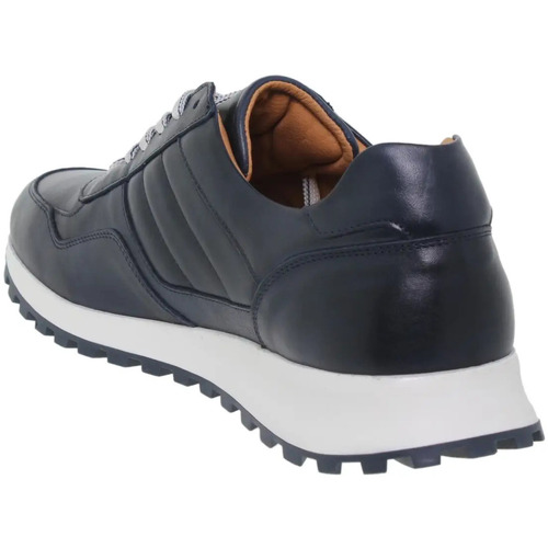 Casual |Sapatos de couro azul com atacadores | Homem Marinho