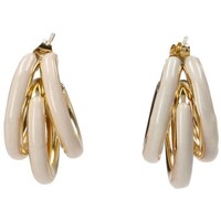 Relógios & jóias Mulher Brincos Luna Collection 80007 Branco