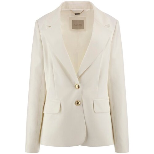 Textil Mulher Casacos Guess W5GN59 WH9Y2 Branco