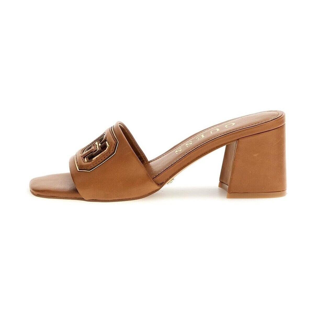 Sapatos Mulher Chinelos Guess FLJGAS LEA03 Castanho