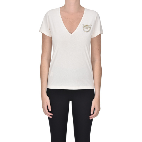 Textil Mulher T-shirts e Pólos Pinko TPS00006005AI Branco