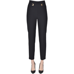 Textil Mulher Calças Elisabetta Franchi PNP00006006AI Preto