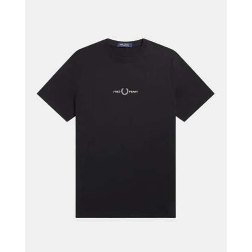 Textil Homem T-Shirt mangas curtas Fred Perry M4580 Preto