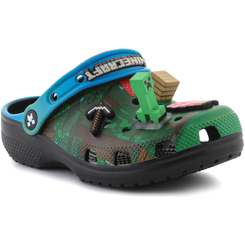 Sapatos Criança Sandálias Crocs Classic Minecraft Clog Kids Multi 210830-90H Multi Preto
