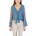 Textil Mulher camisas Guess LS CAMILLA GARMENT DYED TOP W5YH0V WE550 Azul