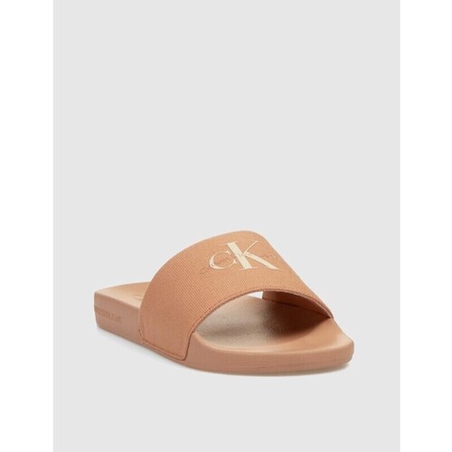 Calvin Klein Jeans CHANCLA  SLIDE MONOGRAM WN NARANJA Laranja