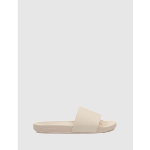 Sapatos Mulher Sandálias Calvin Klein Jeans CHANCLA  SLIDE MONOGRAM TPU ROSA Rosa