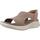 Sapatos Mulher Sandálias Skechers SLIP-INS  ULTRA FLEX 3.0 SUN WARMTH Castanho