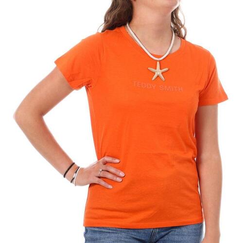 Textil Mulher T-shirts e Pólos Teddy Smith  Laranja