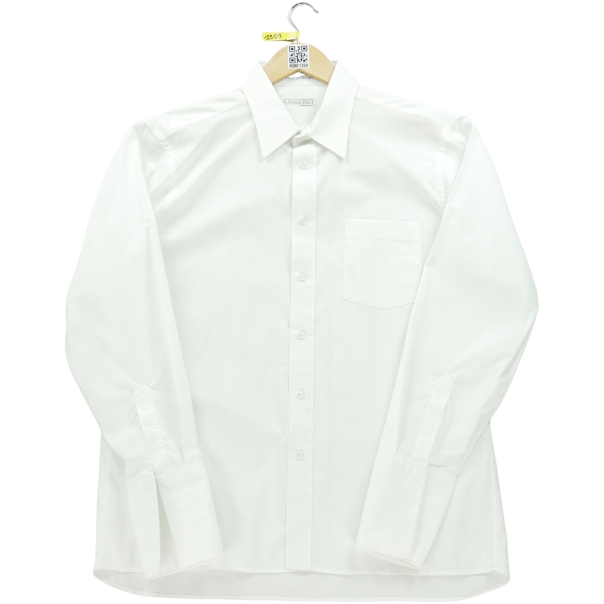 Textil Homem Camisas mangas comprida Dior Chemise classique Homme uni Blanc Branco