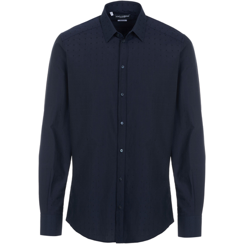 Textil Homem Camisas mangas comprida D&G  Marinho