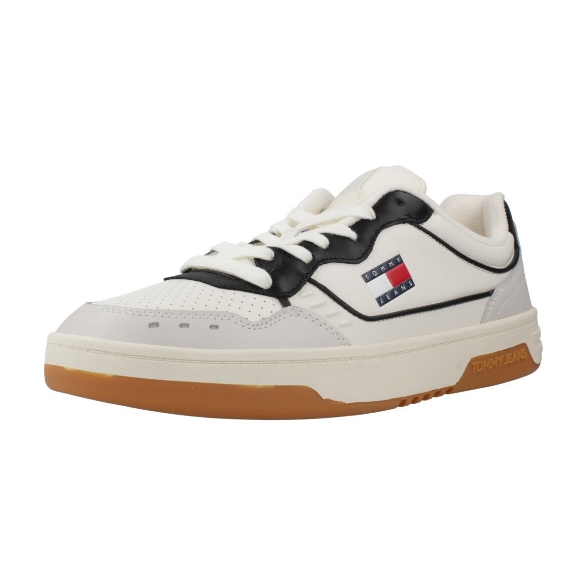 Sapatos Homem Sapatilhas Tommy Jeans TJM CUPSOLE ELEVATED LEA Branco