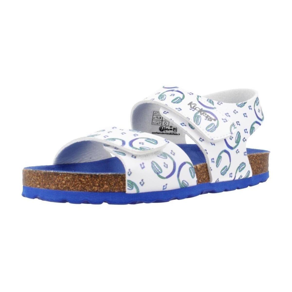 Sapatos Rapaz Sandálias Kickers SUMMERKRO Branco