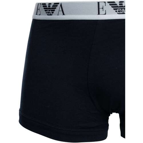 Emporio Armani Pacote com 3 cuecas de algodão elástico Azul