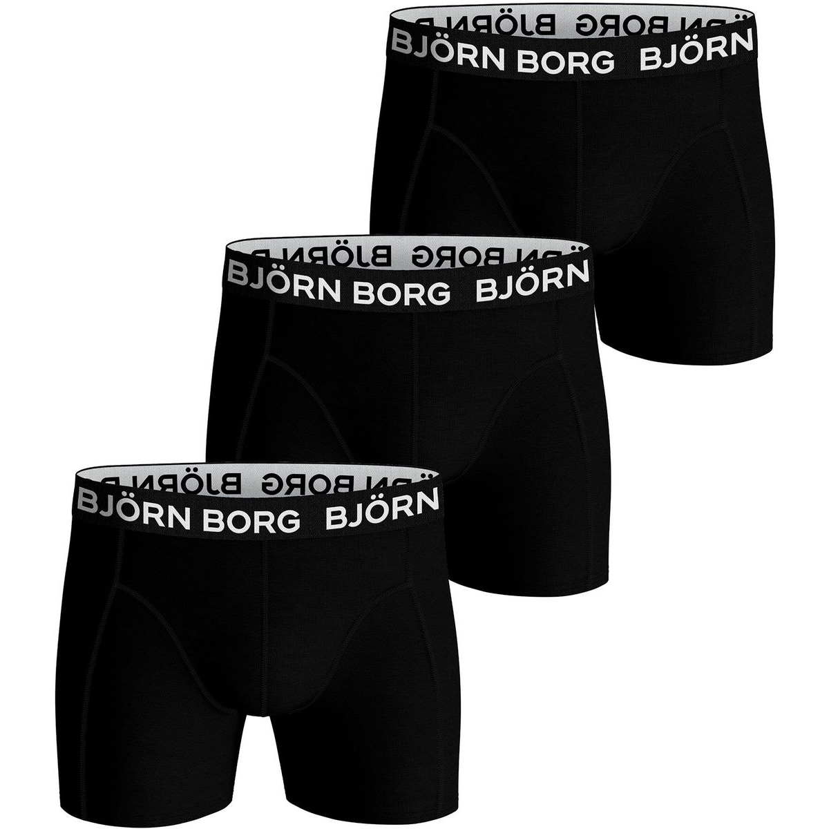 Roupa de interior Homem Boxer Björn Borg 3-Pack Boxers Mix Preto