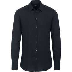Textil Homem Camisas mangas comprida D&G  Preto