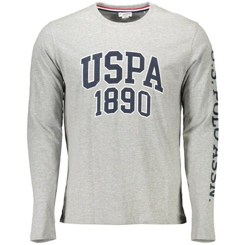 Textil Homem T-shirt mangas compridas U.S Polo Assn. 6085934502grigio1882xl Cinza