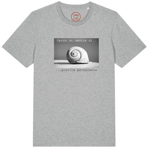 Textil Mulher T-Shirt mangas curtas Colour Feet GRAVITÀ Cinza