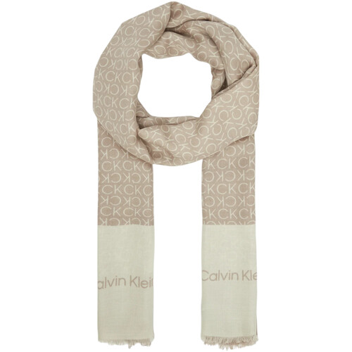 Acessórios Mulher Cachecol Calvin Klein Jeans AP MNML LG SHWL 70 X LV04F8053G Bege