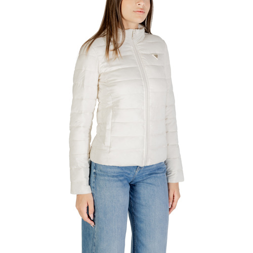 Guess SOLID HEAVY DIANN PUFFER JACKE V4YL04 WF3X0 Branco