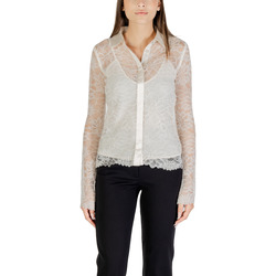 Textil Mulher camisas Guess LS ANTOINETTE LACE SHIRT W5YH58 WHDY0 Outros