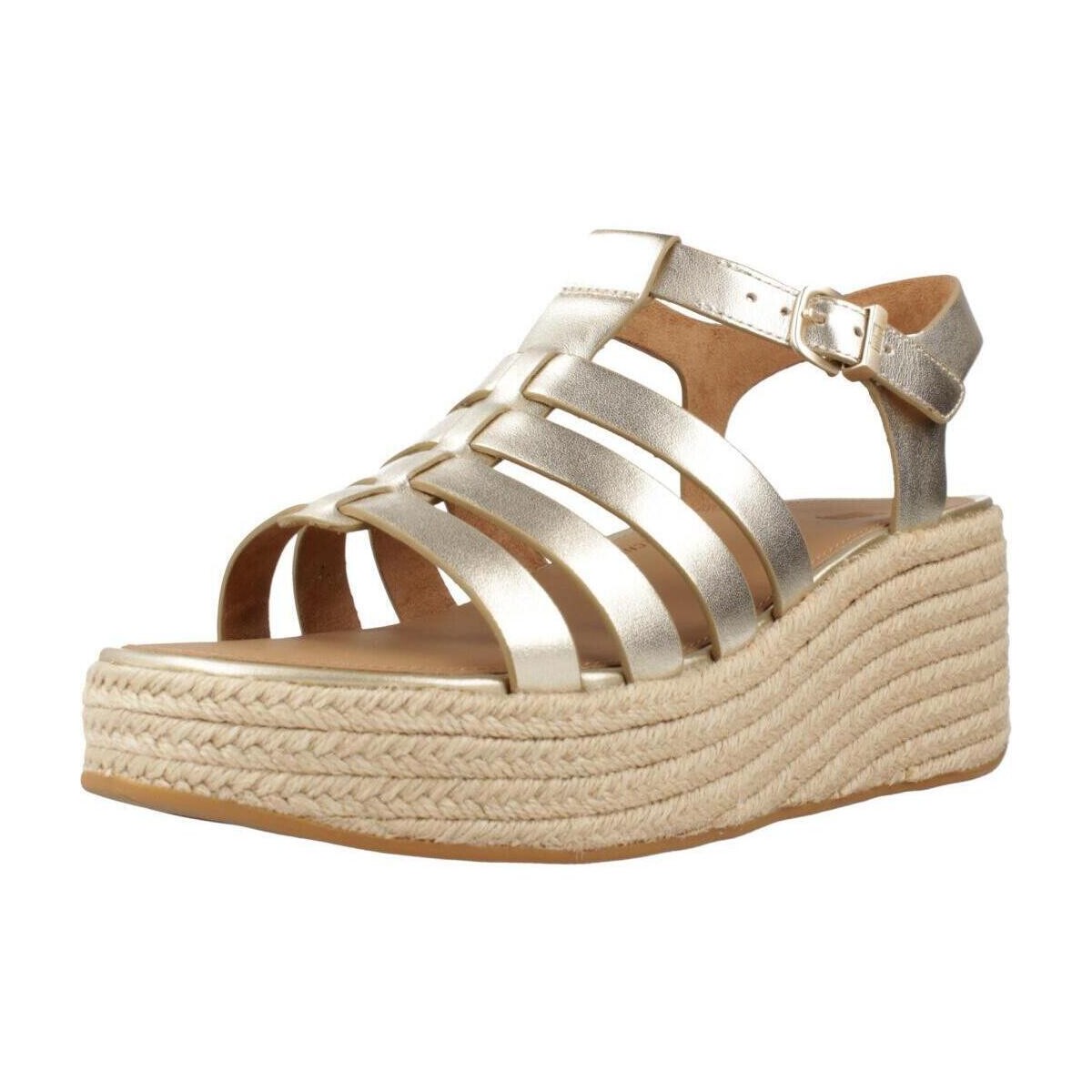 Sapatos Mulher Sandálias FitFlop W PLATFFORMS ESPADR Ouro