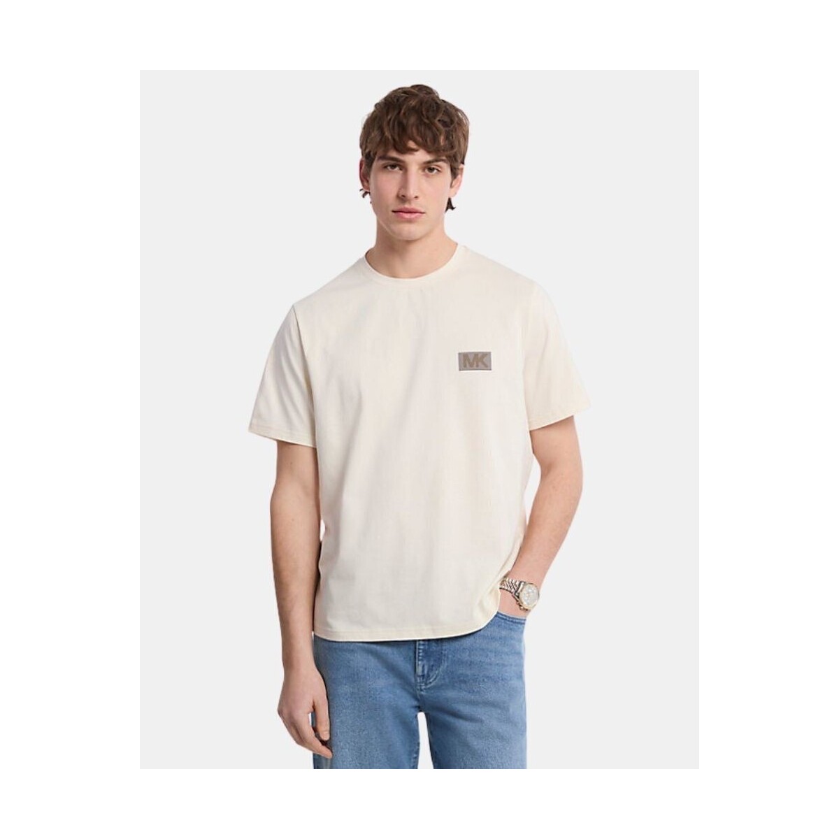 Textil Homem T-Shirt mangas curtas MICHAEL Michael Kors CT552NHFV4 DOT MK TEE Rosa