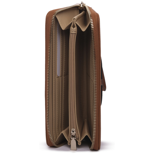 Guess COG CALEBRA ZIP LARGE Castanho