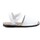 Sapatos Rapariga Sandálias Cbp - Conbuenpie Avarcas menoresquinas de pele acolchadas por cbp Branco