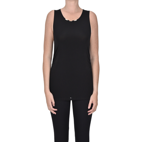 Textil Mulher Tops sem mangas Simona Corsellini TPT00006027AI Preto