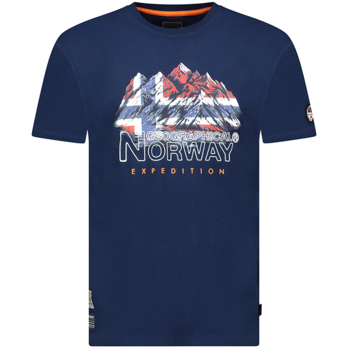 Textil Homem T-Shirt mangas curtas Geographical Norway Jummit Shirt Marinho