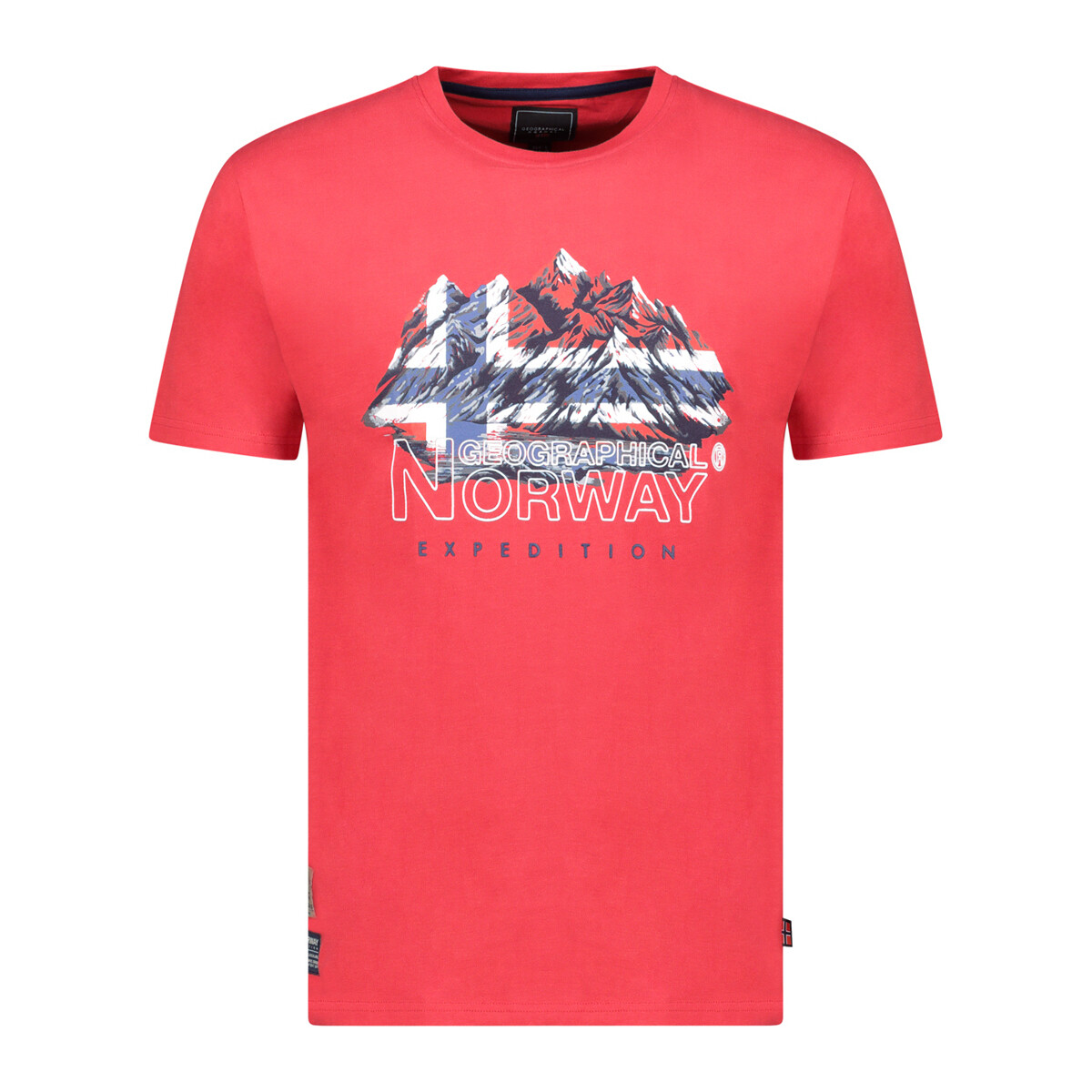 Textil Homem T-Shirt mangas curtas Geographical Norway Jummit Shirt Vermelho