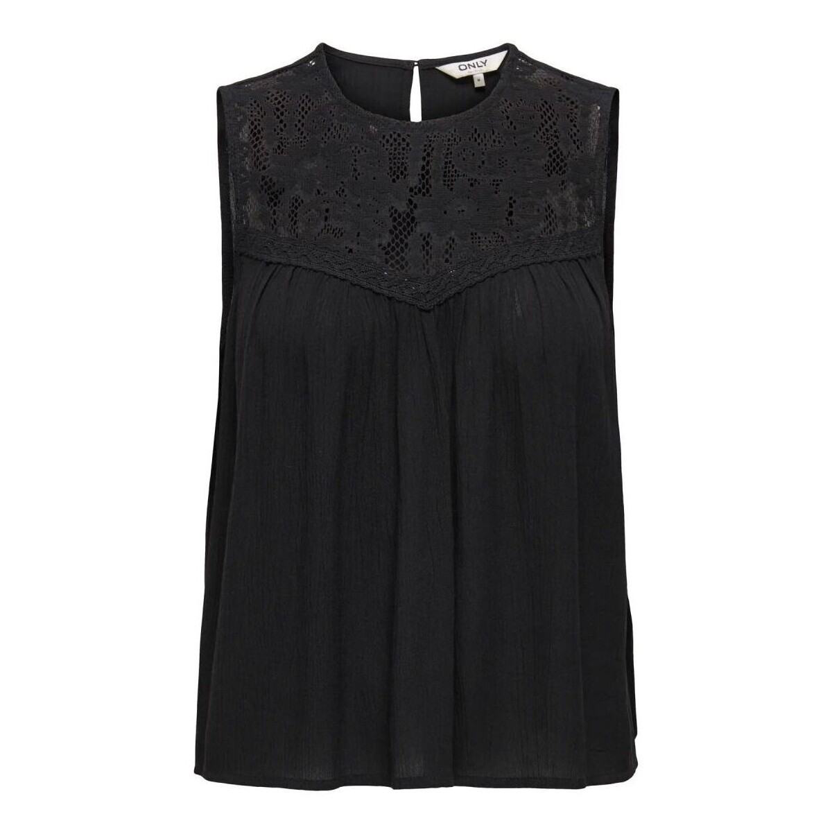 Textil Mulher Tops sem mangas Only 15367095 ONL30 RAISA-BLACK Preto