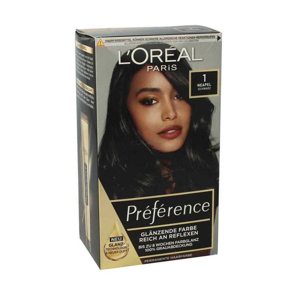 beleza Mulher Coloração L’Oréal Paris Permanent Hair Color Preference - 01 Noir Napoli Preto