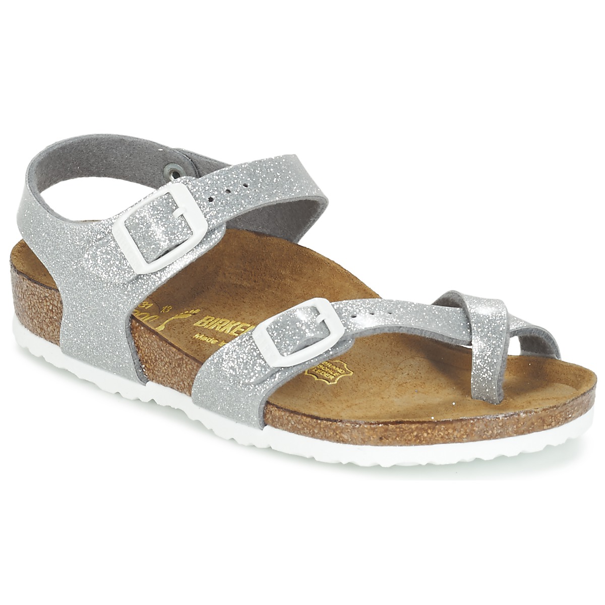 Sapatos Rapariga Sandálias BIRKENSTOCK TAORMINA Prateado
