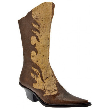 Sapatos Mulher Jogue, defina e combine Texano Flam Castanho