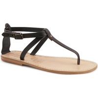 Sapatos Mulher Sandálias Gianluca - L'artigiano Del Cuoio 582 D NERO LGT-CUOIO nero